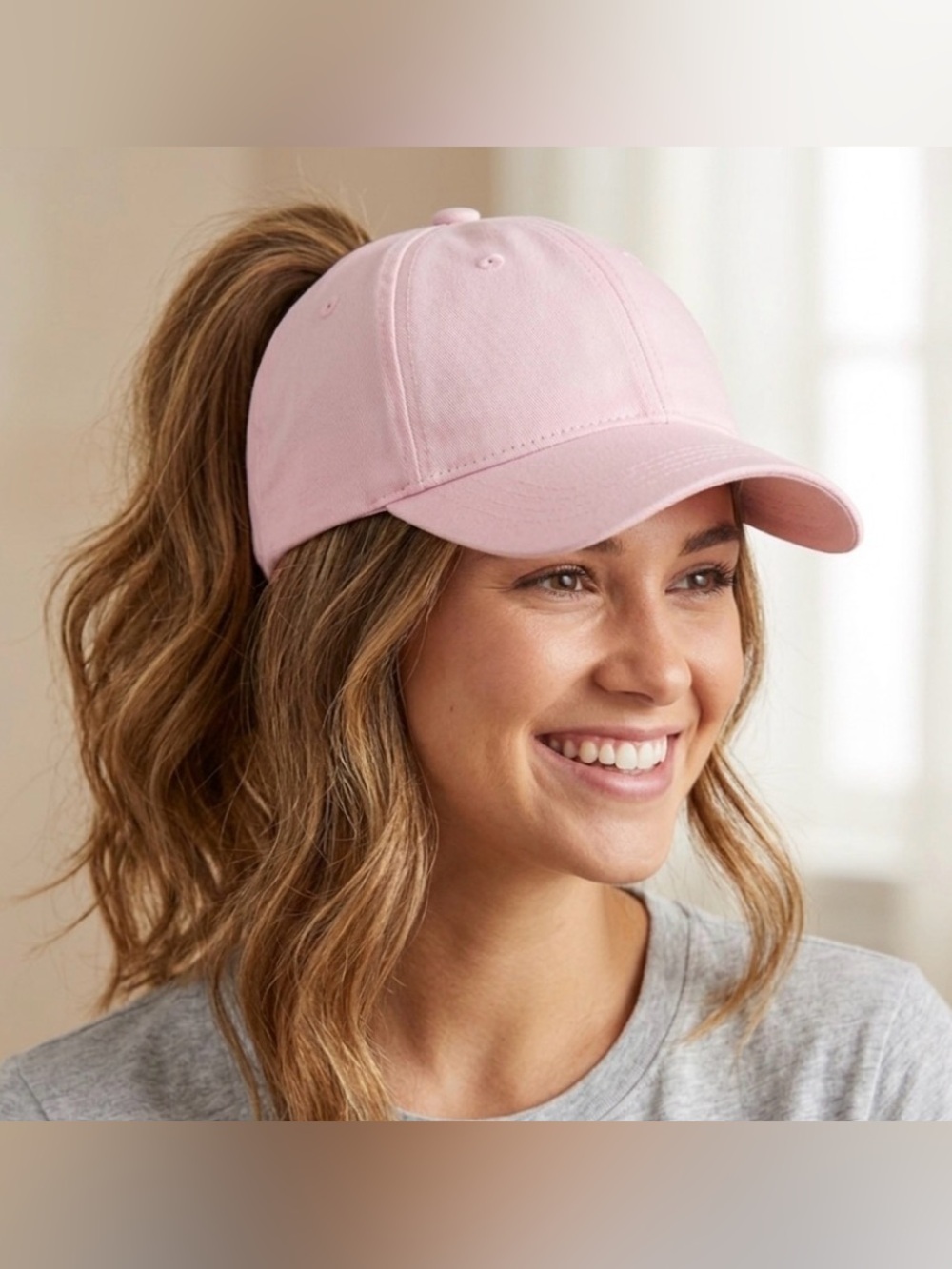 Furtalk | Pink Ponytail Baseball Cap | Women